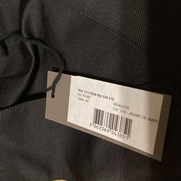 NWT Innamorato Mustard Black Dress EU 40 - Picture 11 of 11